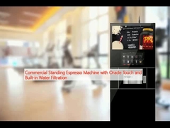 ওরাকল টাচ এবং বিল্ট-ইন ওয়াটার ফিল্টারিং সহ বাণিজ্যিক স্ট্যান্ডিং এস্প্রেসো মেশিন