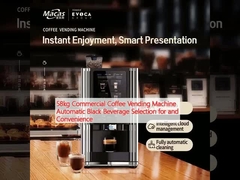 ৫৮ কেজি বাণিজ্যিক কফি ভেন্ডিং মেশিন স্বয়ংক্রিয় কালো পানীয় নির্বাচন এবং সুবিধা