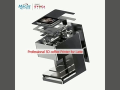 পেশাদার 3 ডি কফি প্রিন্টার ল্যাটে জন্য