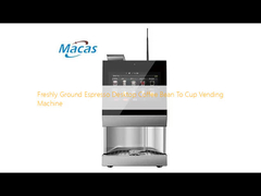 সতেজ ময়লা এসপ্রেসো ডেস্কটপ কফি মটরশুটি থেকে কাপ ভেন্ডিং মেশিন