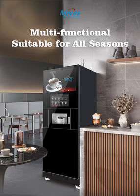 ভালো দাম বাণিজ্যিক কফি ভেন্ডিং মেশিন 27in স্ক্রিন 220VAC সঙ্গে অনলাইন